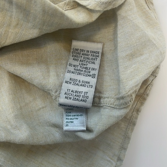 Rodd & Gunn Waiheke 100% Linen Button Down Shirt N117-44 - Picture 8 of 8